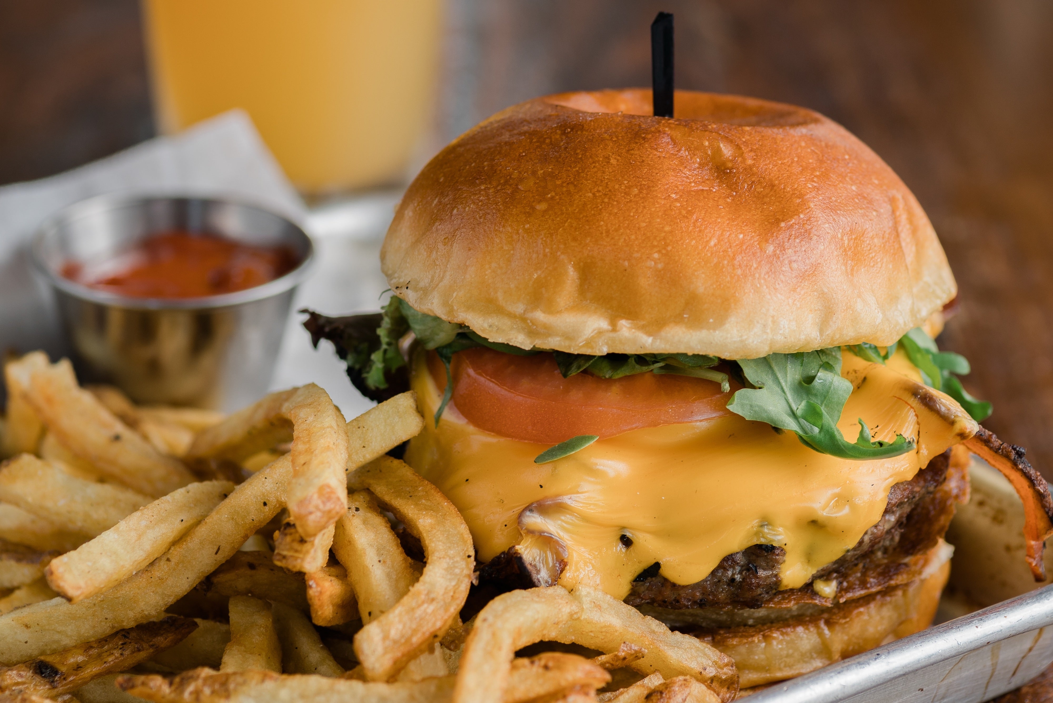 Cooked Angus Burger