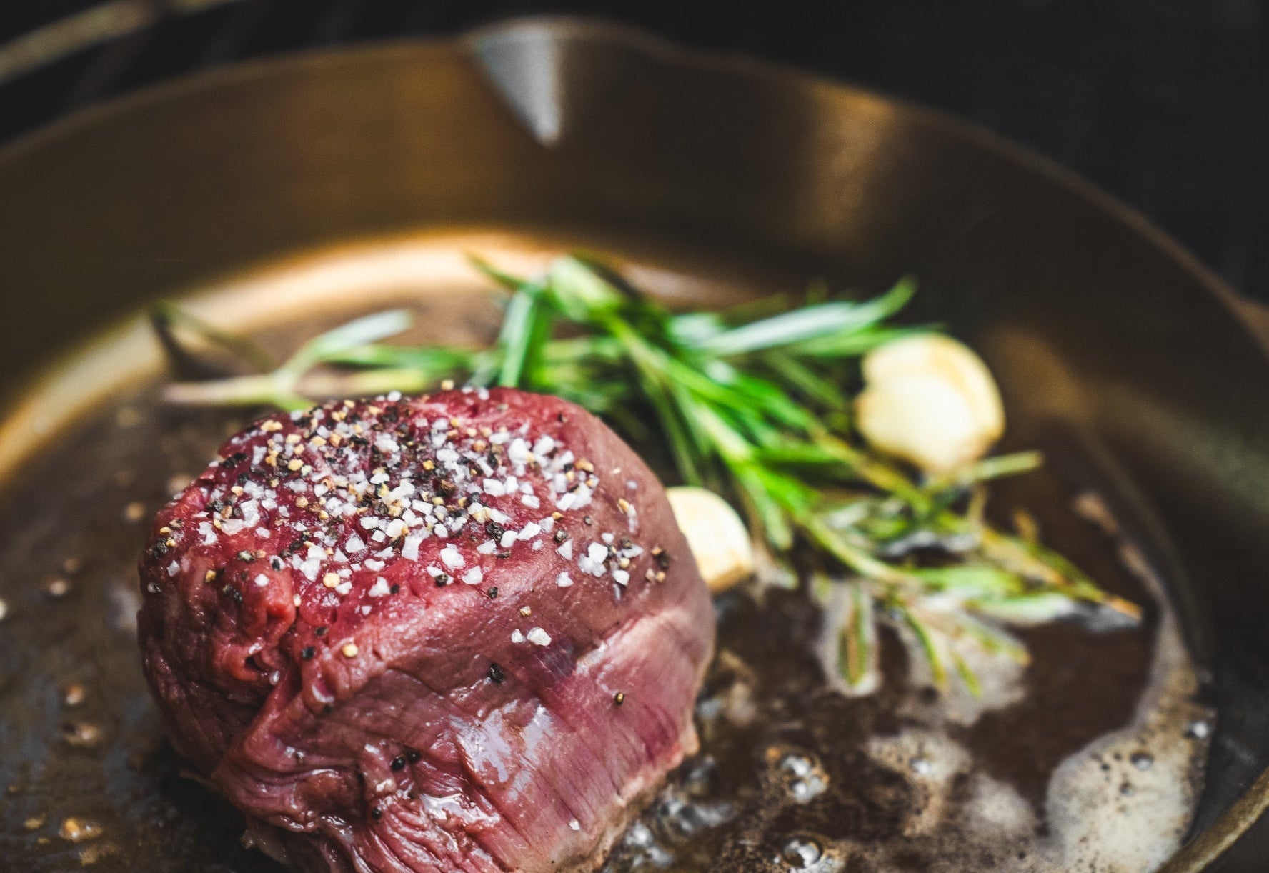 Valentine's Day Dinner: Pan-Seared Filet Mignon with Red Wine Mushroom Sauce
