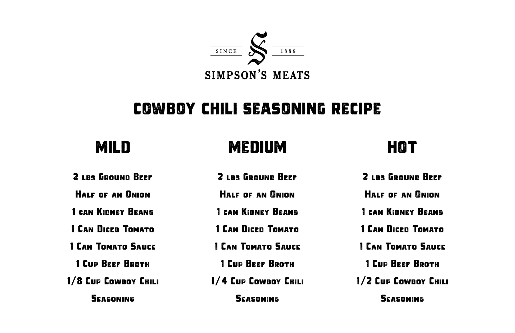 Cowboy Chili Seasoning