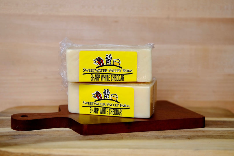 Sharp White Cheddar Cheese (10 oz. bar) – Simpson's Meats