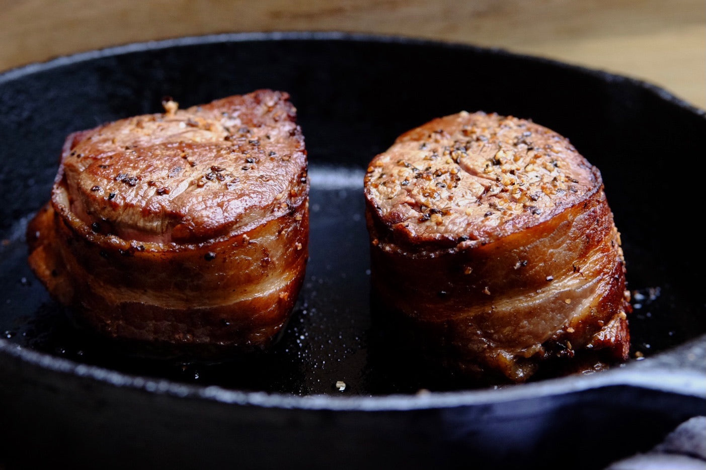 Bacon-Wrapped Angus Filet Mignons