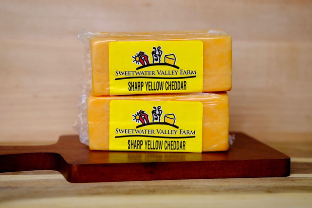 Sharp Yellow Cheddar Cheese (10 oz. bar) – Simpson's Meats