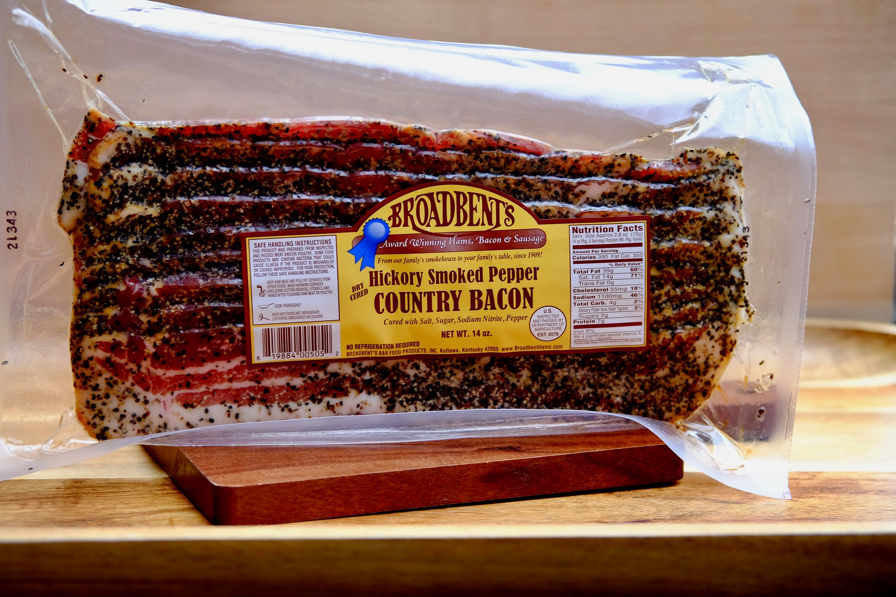 Broadbent's Pepper Bacon